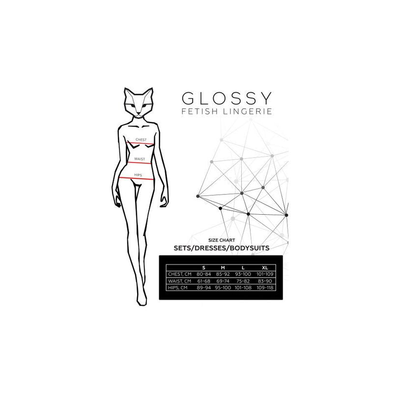Glossy Elisia Noir Wetlook Dress - Hush Store Sydney 