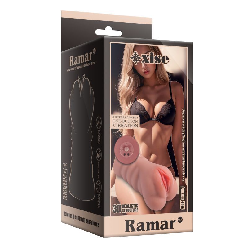 Ramar Realistic Vibrating Anal Vaginal Masturbator - Hush Store Sydney 