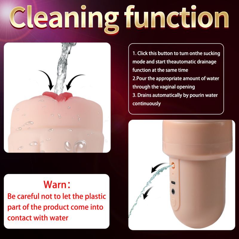 Suctroker Dual Density Vibrating Sucking Vaginal Masturbator V2 - Hush Store Sydney 