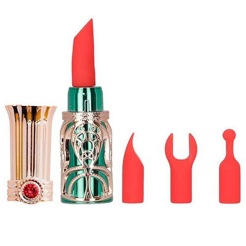 Emerald Kiss 4 In 1 Lipstick Vibrator