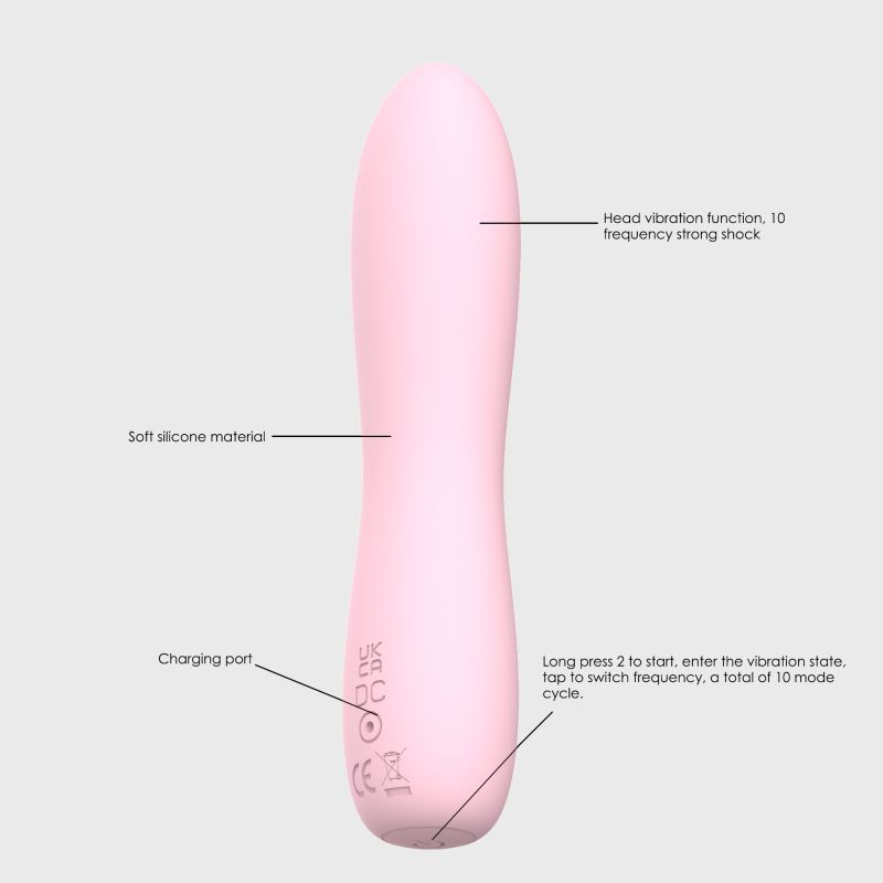 Bella Silicone 140mm Bullet Massager Pink - Hush Store Sydney 