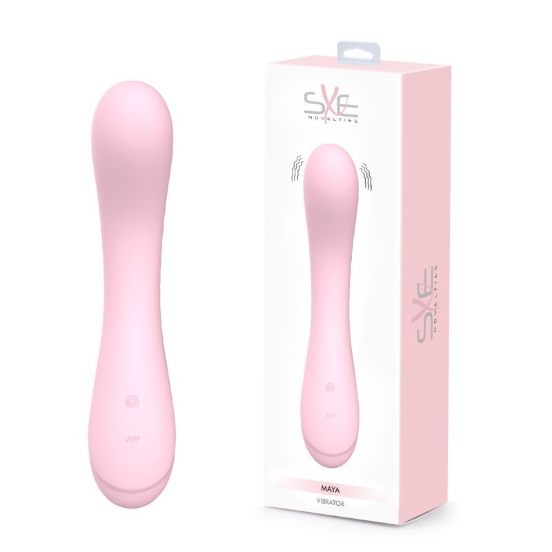 Maya Curve Silicon Vibrator Pink - Hush Store Sydney 