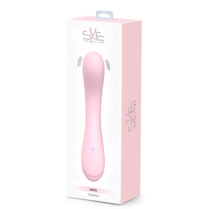 Maya Curve Silicon Vibrator Pink - Hush Store Sydney 