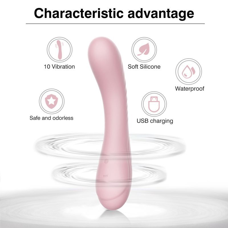 Maya Curve Silicon Vibrator Pink - Hush Store Sydney 