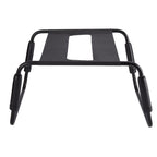 Sex Chair Adjustable Height Black TPU Seat