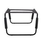 Sex Chair Adjustable Height Black TPU Seat