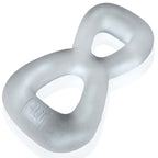 Boomerang Double Cockring Ball Stretcher Clear
