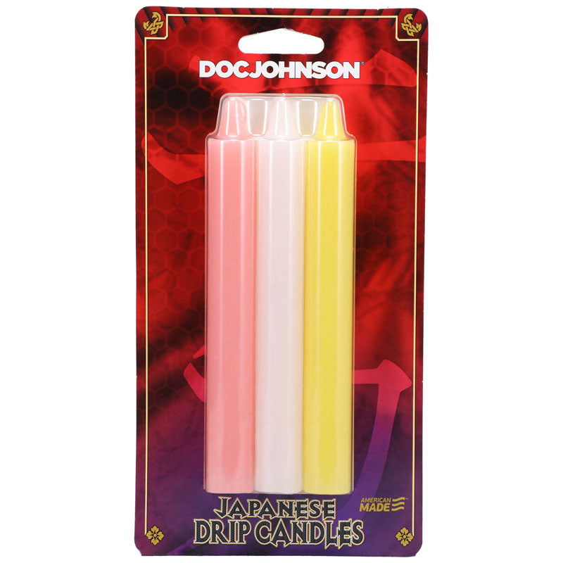 Japanese Drip Candles - Light - Light Coloured 3 Pack - Hush Store Sydney 