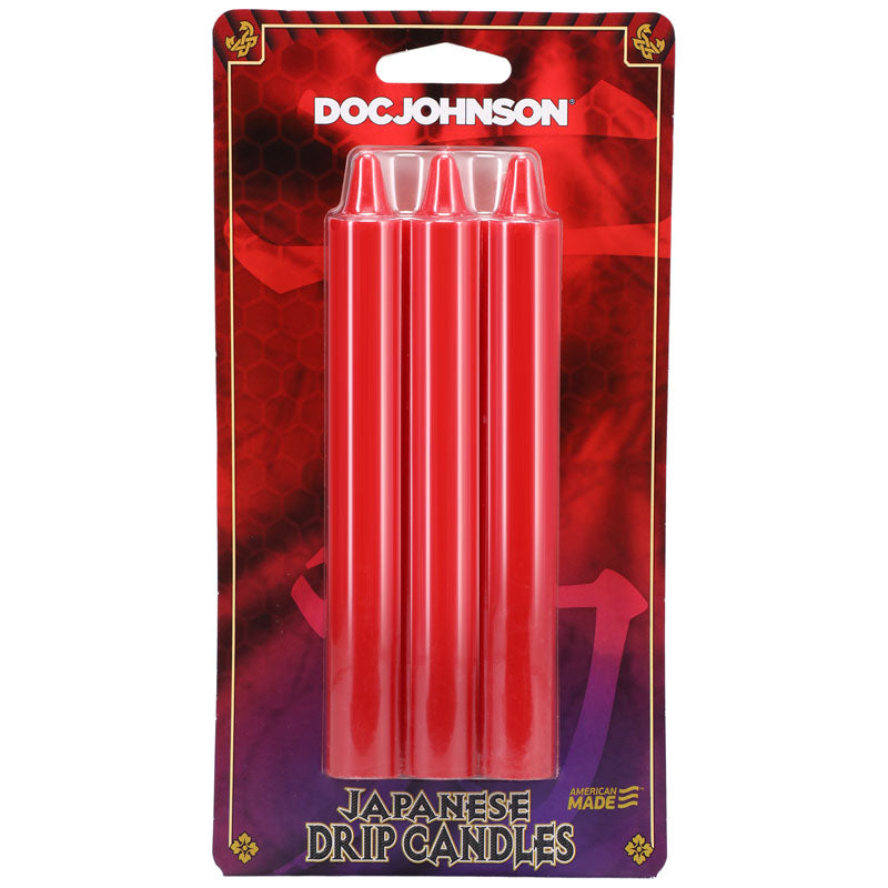 Japanese Drip Candles - Red - Red 3-Pack - Hush Store Sydney 