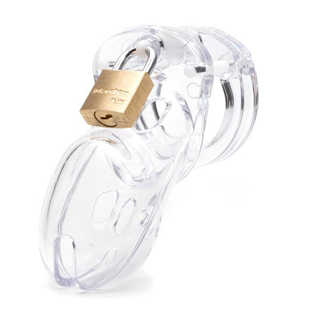 CB-3000 Chastity Cock Cage Kit - Clear - Clear 3 Inch Cock Cage Kit - Hush Store Sydney 