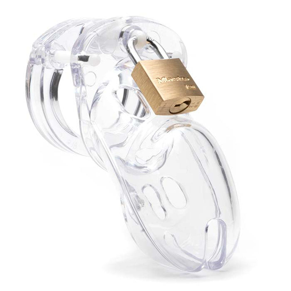 CB-3000 Chastity Cock Cage Kit - Clear - Clear 3 Inch Cock Cage Kit - Hush Store Sydney 
