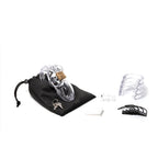 CB-3000 Chastity Cock Cage Kit - Clear - Clear 3 Inch Cock Cage Kit - Hush Store Sydney 