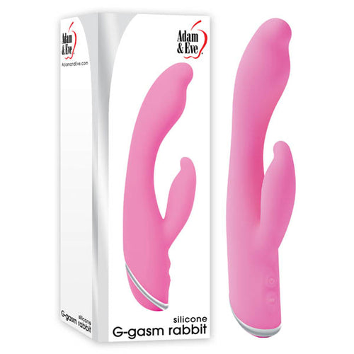 Adam & Eve G-Gasm Rabbit - Pink 20.3 cm (8'') Rabbit Vibrator - Hush Store Sydney 