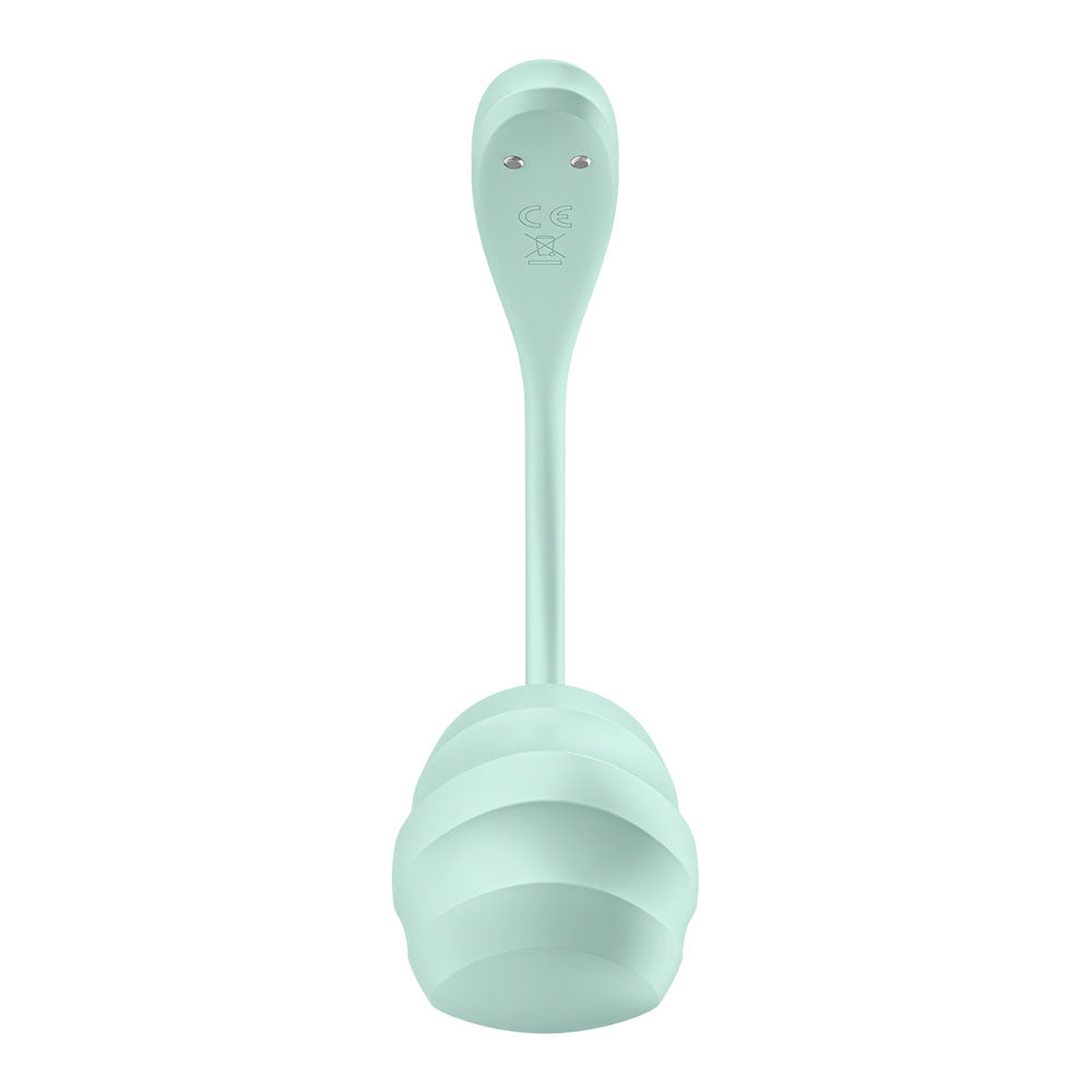 Satisfyer Smooth Petal - Mint - Mint USB Rechargeable Wearable Stimulator with App Control