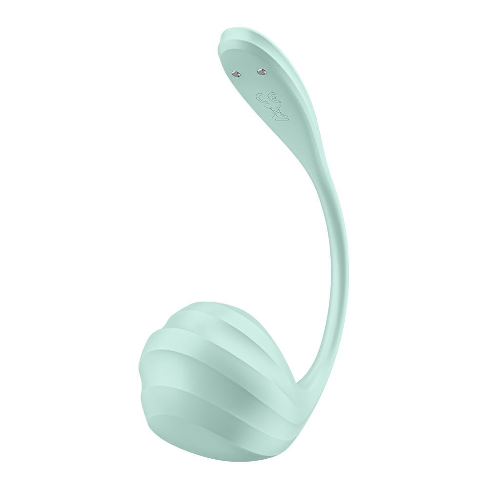 Satisfyer Smooth Petal - Mint - Mint USB Rechargeable Wearable Stimulator with App Control