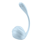 Satisfyer Smooth Petal - Light Blue - Light Blue USB Rechargeable Wearable Stimulator with App Control