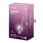 Satisfyer Love Birds 1 - Pink - Pink USB Rechargeable Pelvic Floor Trainer with App Control - Hush Store Sydney 