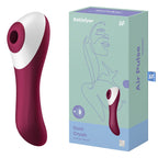 Satisfyer Dual Crush - Red Air Pulse Stimulator with Vibration