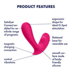 Satisfyer Top Secret - Pink Wearable Vibrator with App Control - Hush Store Sydney 
