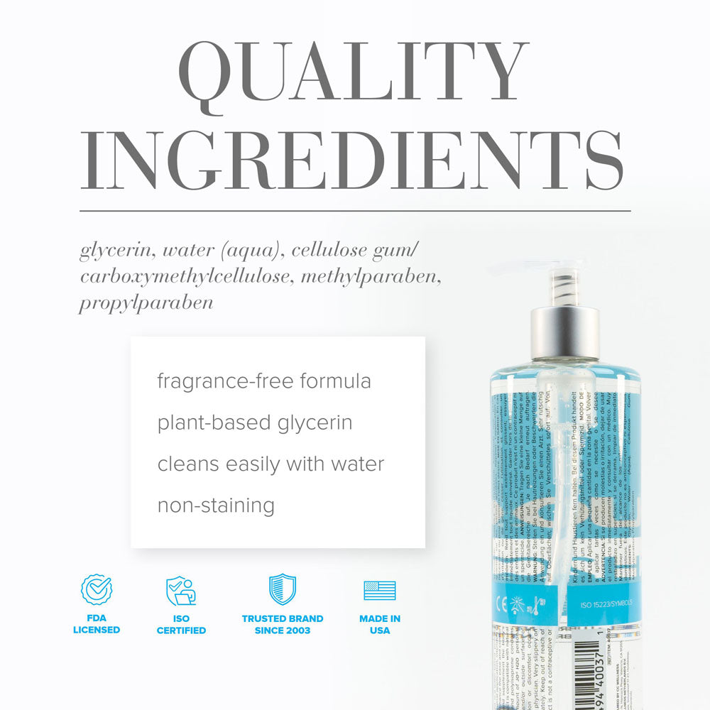 JO H2O Original Lube - 480 mL - Water Based Lubricant - 480 ml Bottle - Hush Store Sydney 