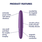 Satisfyer Ultra Power Bullet 6 - Purple USB Rechargeable Bullet