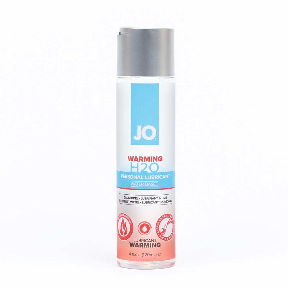 JO H2O Warming Lube - 120 mL - Water Based Warming Lubricant - 120 ml Bottle - Hush Store Sydney 