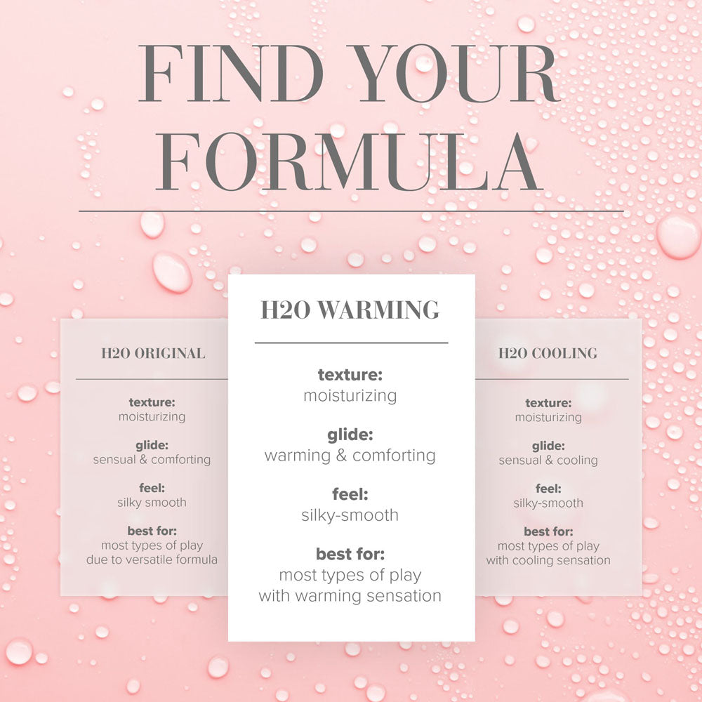 JO H2O Warming Lube - 60 mL - Water Based Warming Lubricant - 60 ml Bottle - Hush Store Sydney 