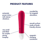 Satisfyer Ultra Power Bullet 1 - Red USB Rechargeable Bullet - Hush Store Sydney 