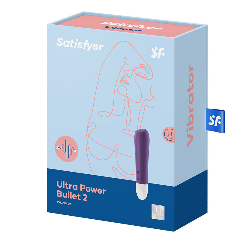 Satisfyer Ultra Power Bullet 2 - Purple USB Rechargeable Bullet - Hush Store Sydney 