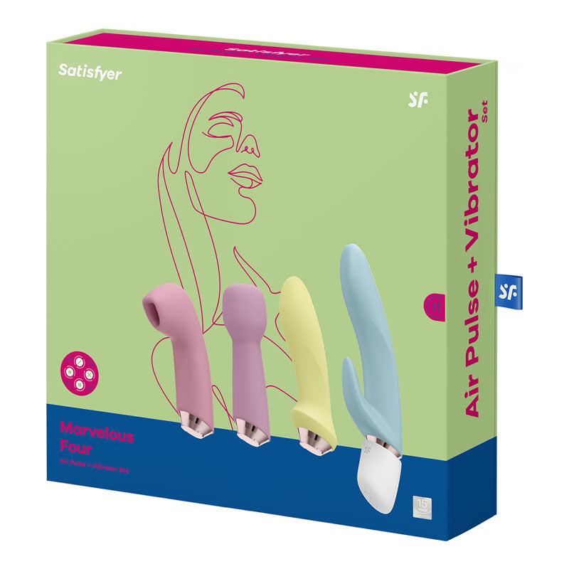 Satisfyer Marvelous Four - 4-in-1 USB Rechargeable Vibes - Hush Store Sydney 