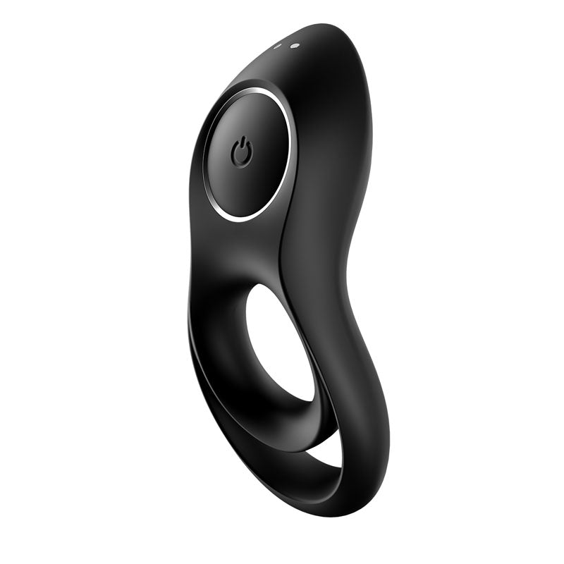 Satisfyer Legendary Duo - Black USB Rechargeable Cock & Balls Ring - Hush Store Sydney 