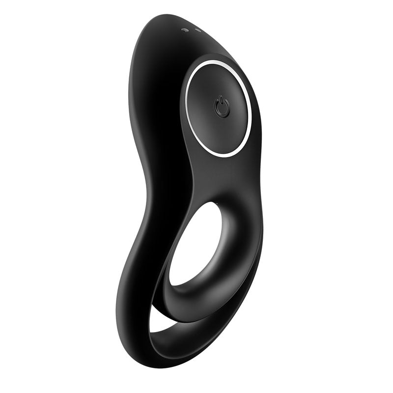 Satisfyer Legendary Duo - Black USB Rechargeable Cock & Balls Ring - Hush Store Sydney 