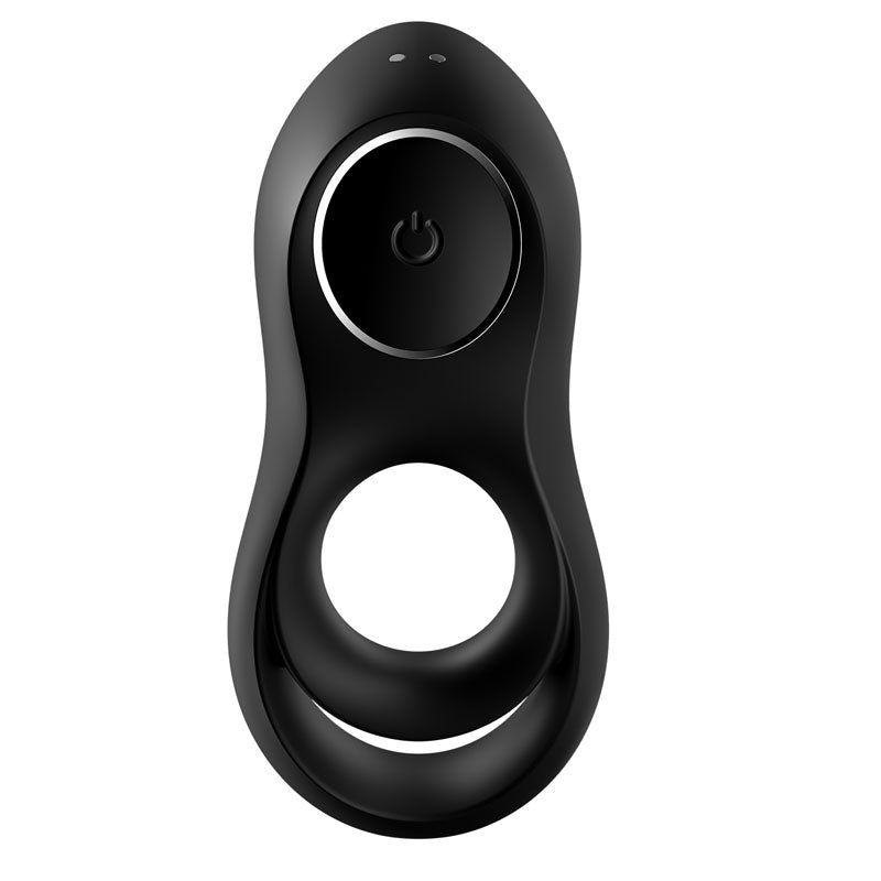 Satisfyer Legendary Duo - Black USB Rechargeable Cock & Balls Ring - Hush Store Sydney 