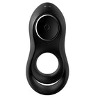 Satisfyer Legendary Duo - Black USB Rechargeable Cock & Balls Ring - Hush Store Sydney 