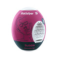 Satisfyer Masturbator Egg - Bubble - White Stroker Sleeve - Hush Store Sydney 