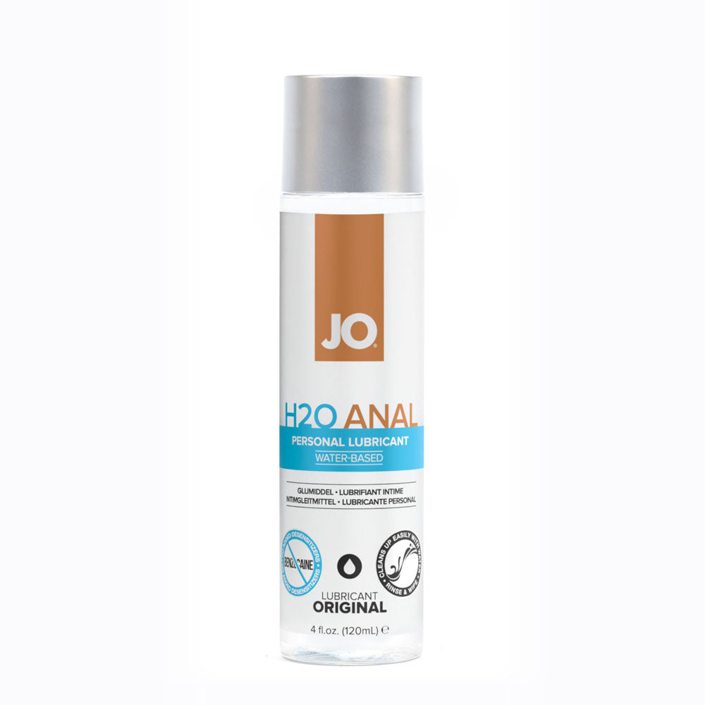JO H2O Anal Lube - 120 mL - Water Based Anal Lubricant - 120 ml Bottle - Hush Store Sydney 
