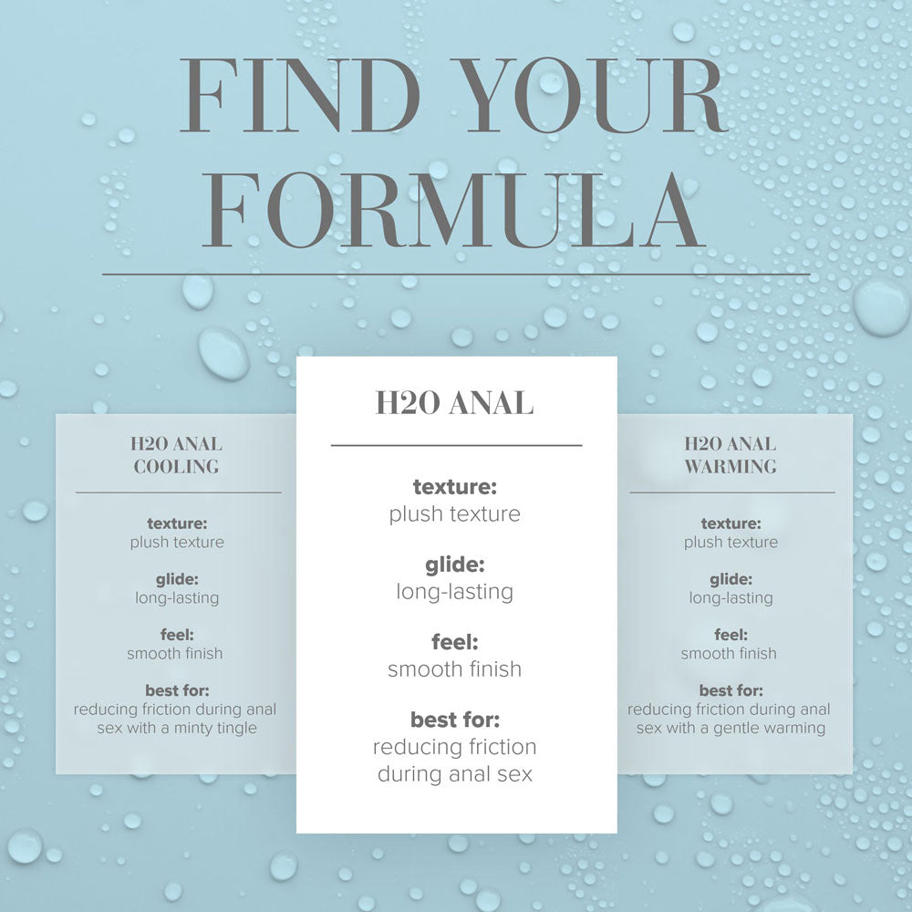 JO H2O Anal Lube - 240 mL - Water Based Anal Lubricant - 240 ml Bottle - Hush Store Sydney 