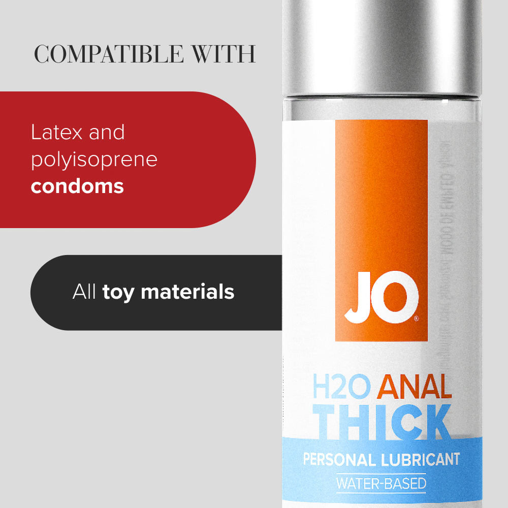 JO H2O Anal Thick Lube - 240 mL - Thick Water Based Anal Lubricant - 240 ml Bottle - Hush Store Sydney 