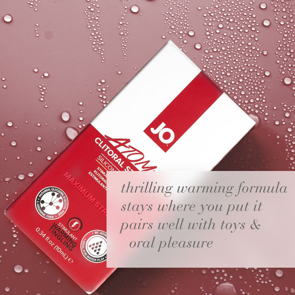 JO Atomic Clitoral Gel - Stimulating Gel for Women - 10 ml Tube - Hush Store Sydney 