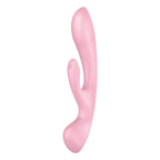 Satisfyer Triple Oh - Pink USB Rechargeable Rabbit Vibrator