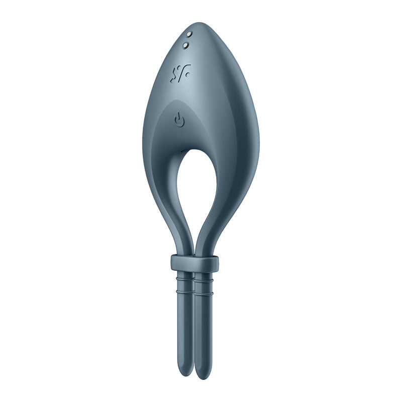 Satisfyer Bullseye - Navy - Navy Vibrating Adjustable Lasso Cock Ring - Hush Store Sydney 
