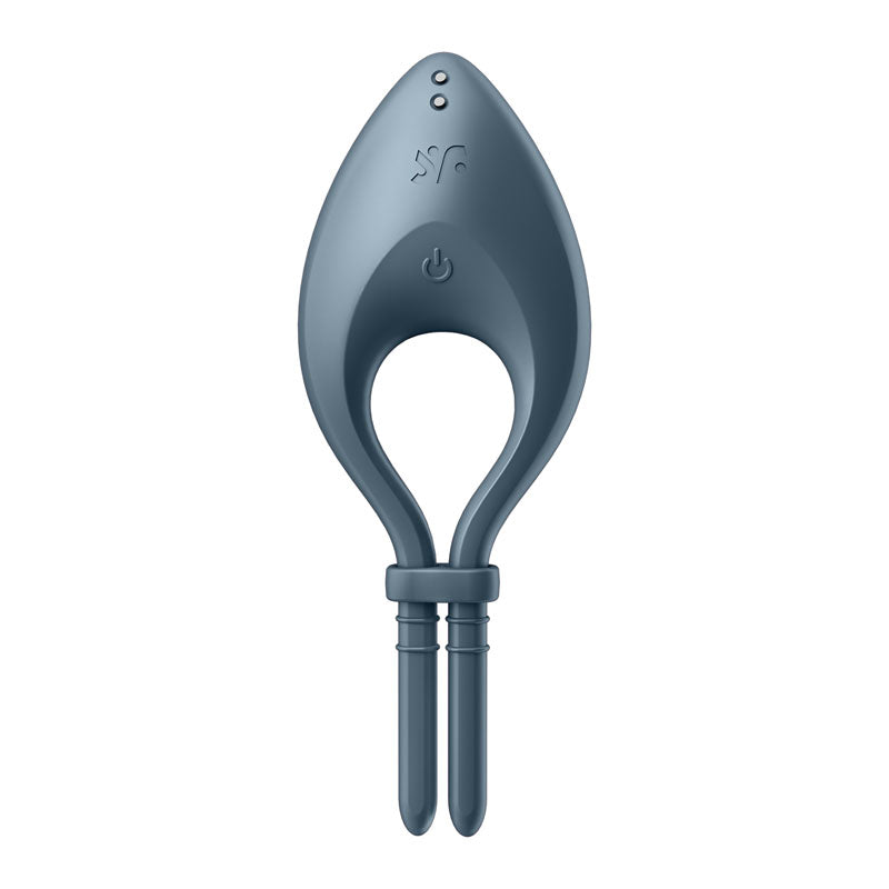Satisfyer Bullseye - Navy - Navy Vibrating Adjustable Lasso Cock Ring - Hush Store Sydney 