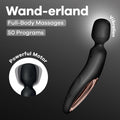 Satisfyer Wand Erland USB Rechargeable Massage Wand – Black & Rose Gold - Hush Store Sydney 