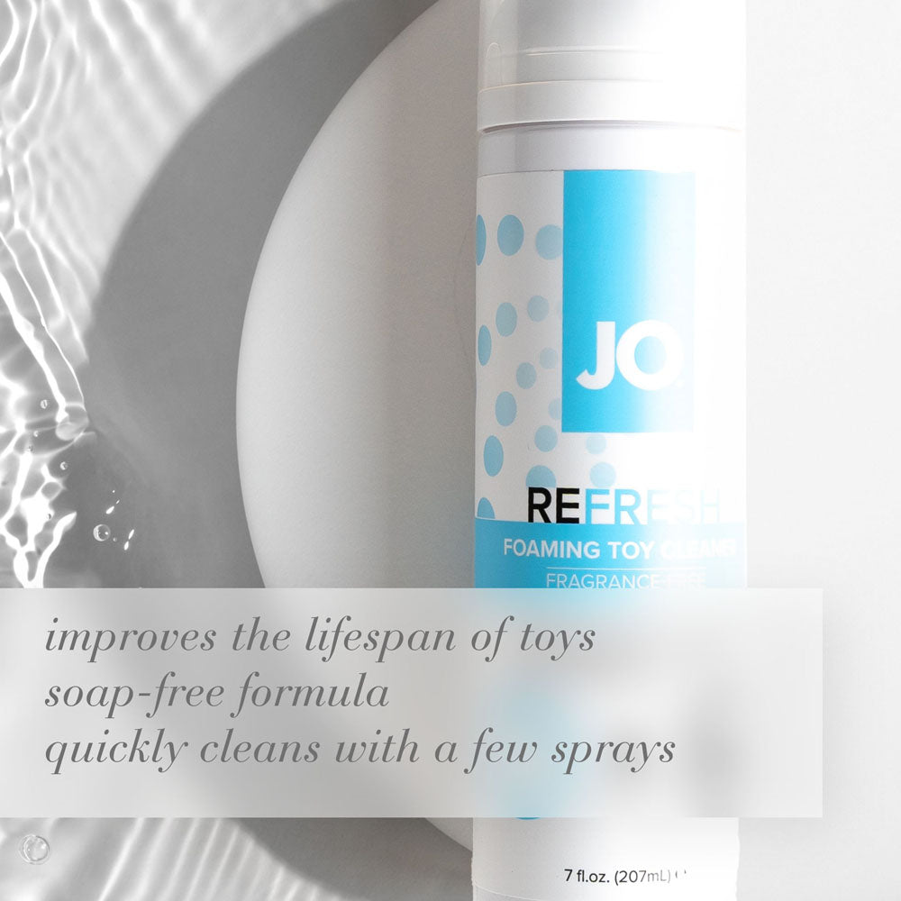 JO Refresh Foaming Toy Cleaner - 207 mL - Foaming Toy Cleaner - 207 ml Bottle - Hush Store Sydney 