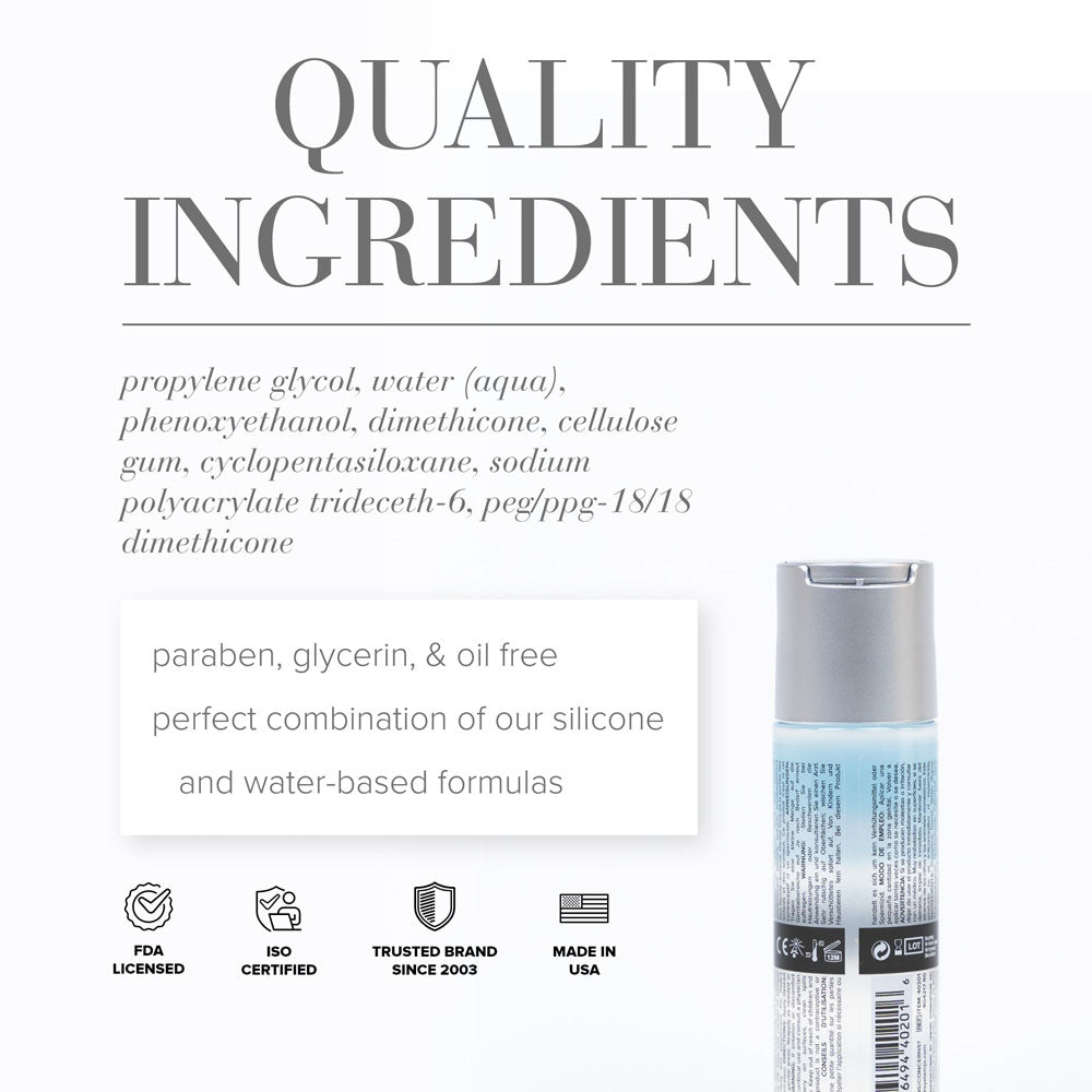 Jo Classic Hybrid - Hybrid Lubricant - 60 ml Bottle - Hush Store Sydney 