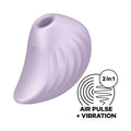 Satisfyer Pearl Diver - Violet - Violet USB Rechargeable Air Pulsation Stimulator - Hush Store Sydney 