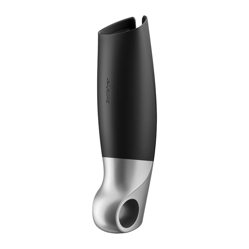 Satisfyer Power Masturbator - Black USB Rechargeable Vibrating Masturbator with App Control - Hush Store Sydney 
