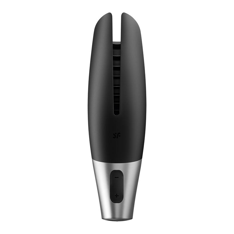 Satisfyer Power Masturbator - Black USB Rechargeable Vibrating Masturbator with App Control - Hush Store Sydney 