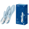 Satisfyer Air Pump Bunny 1 - Blue USB Rechargeable Inflatable Rabbit Vibrator - Hush Store Sydney 