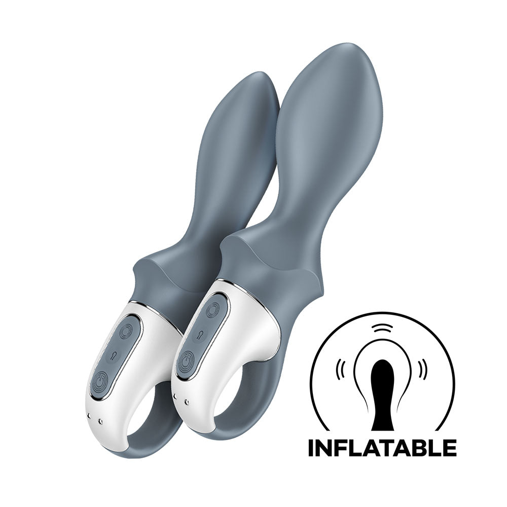 Satisfyer Air Pump Booty 1 - Grey USB Rechargeable Inflatable Anal Vibrator